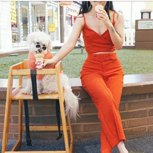 Free People Pants - Free People burnt orange set NEW W/TAGS